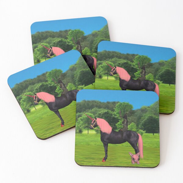 Item preview, Unicorn and cats designed and sold by The Poette.