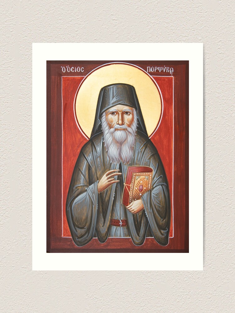 Alternate view of St Porphyrios Art Print