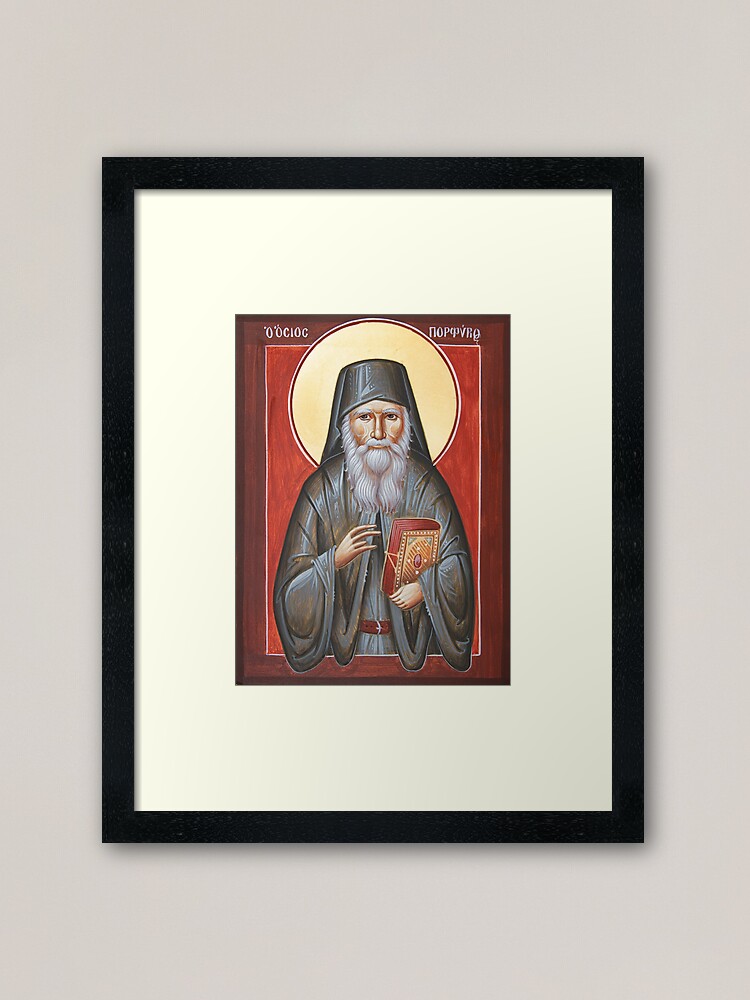 Alternate view of St Porphyrios Framed Art Print