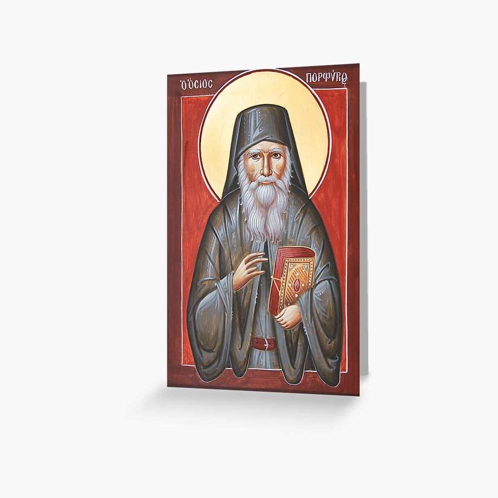 St Porphyrios Greeting Card