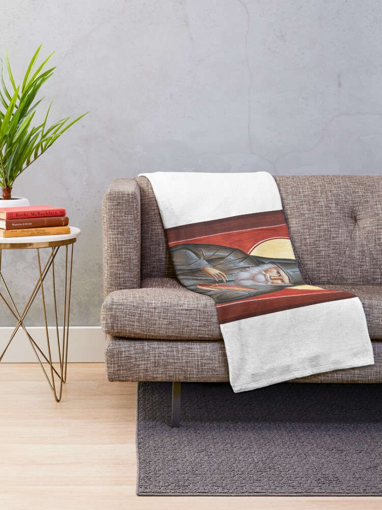 Alternate view of St Porphyrios Throw Blanket