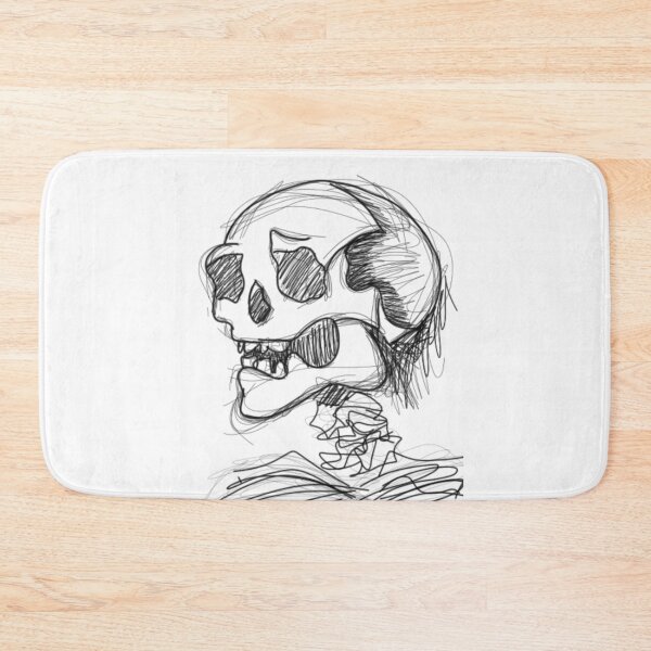 Item preview, Skeleton Bust Sketch designed and sold by coraleed12321.
