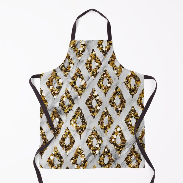 Item preview, Golden art deco ikat designed and sold by peggieprints.
