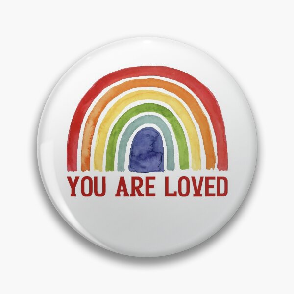 Item preview, You Are Loved Watercolor Rainbow #5 designed and sold by SalahBlt.