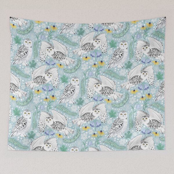 Item preview, Snowy Owls on a Snowy Day designed and sold by Tangerine-Tane.