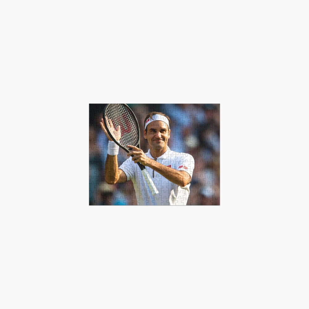 Roger Federer thanking the crowd Jigsaw Puzzle
