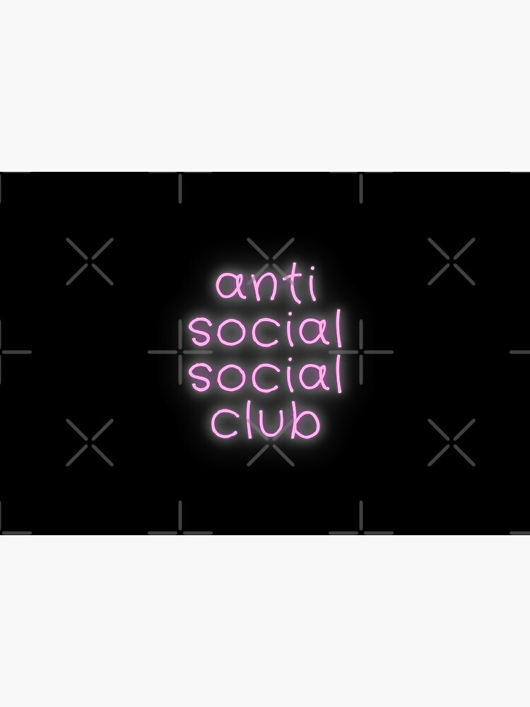 Download Anti Social Social Club Neon Mask By Seham1als Redbubble PSD Mockup Templates