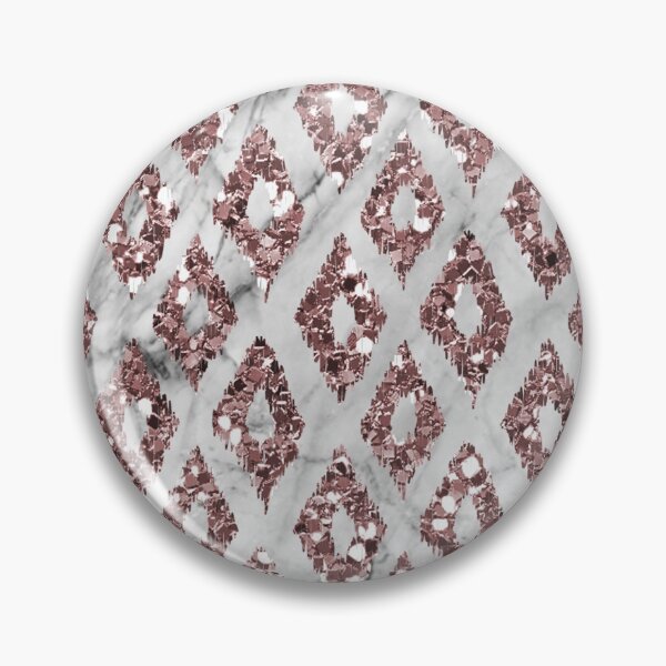 Item preview, Blush pink art deco ikat designed and sold by peggieprints.