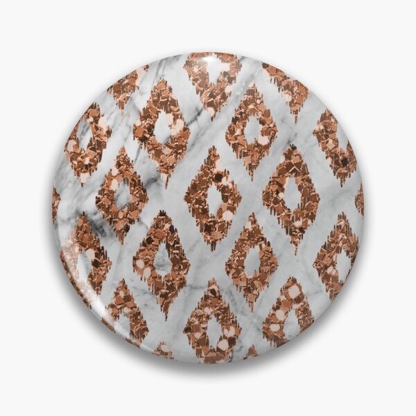 Item preview, Rose gold art deco ikat designed and sold by peggieprints.