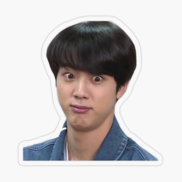 Worldwide Handsome Jin Transparent Sticker