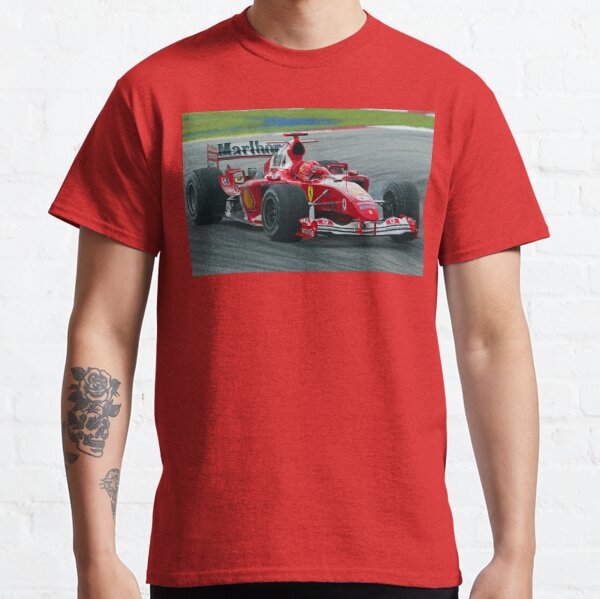 L Michael Schumacher Ferrari Dragon  T-Shirt Motorsport F1 Formel 1  NEU rot 