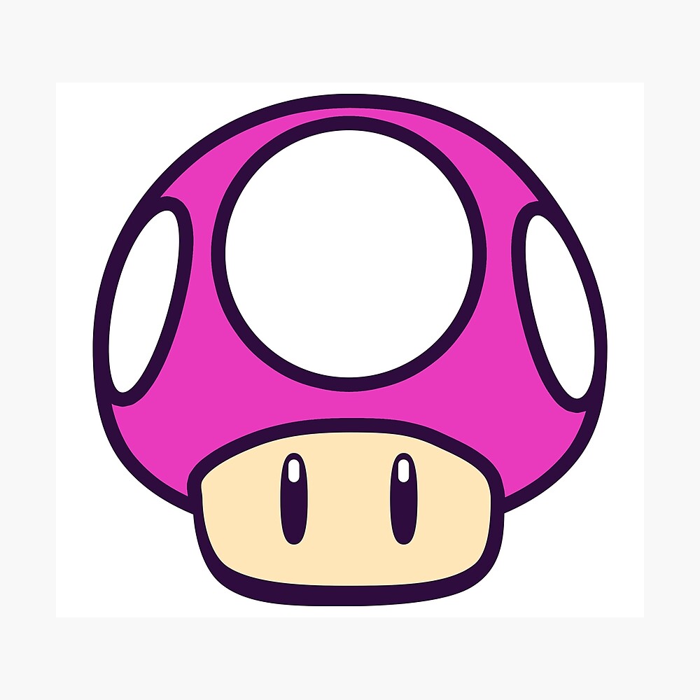 Pink mario mushroom