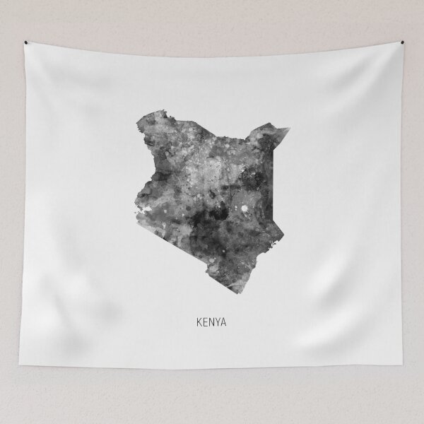 Item preview, Kenya Watercolor Map designed and sold by ArtPrints.
