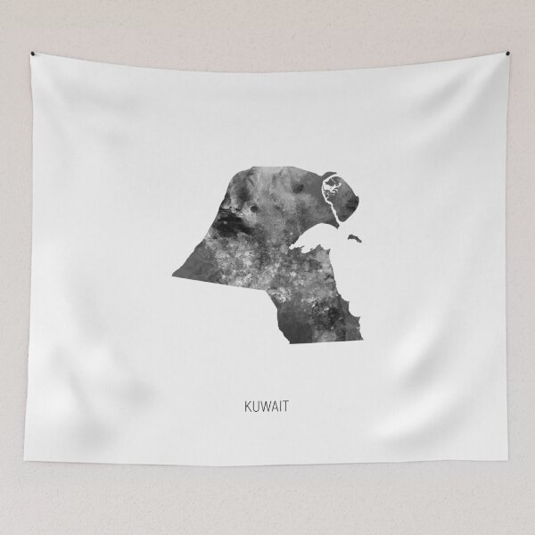 Item preview, Kuwait Watercolor Map designed and sold by ArtPrints.