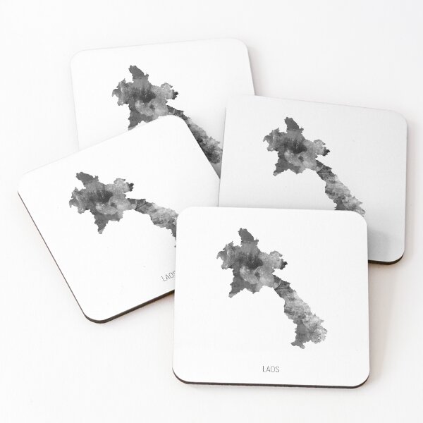 Item preview, Laos Watercolor Map designed and sold by ArtPrints.