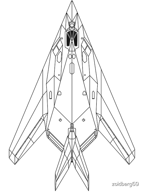 Lockheed F 117 Nighthawk Drawing