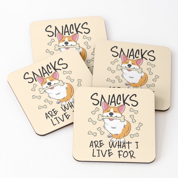 Item preview, Snacks Are What I Live For Happy Corgi designed and sold by hadicazvysavaca.