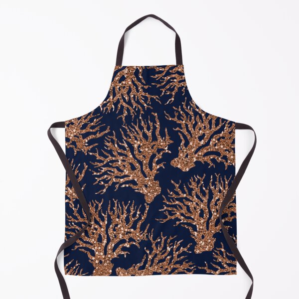 Item preview, French navy bronze coral designed and sold by peggieprints.