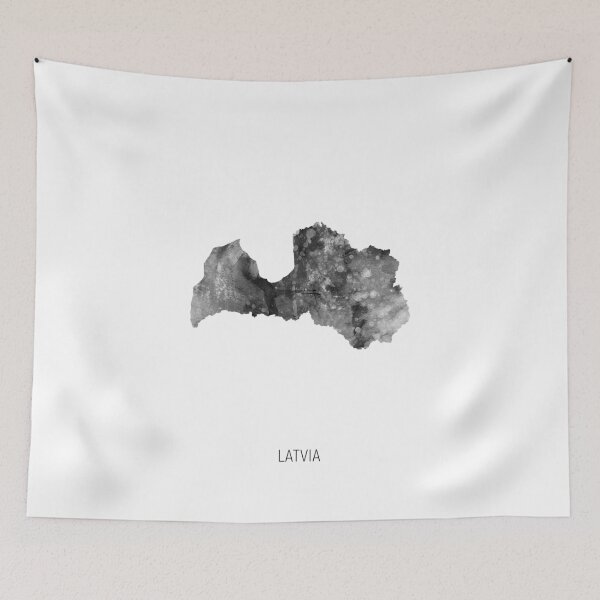 Item preview, Latvia Watercolor Map designed and sold by ArtPrints.