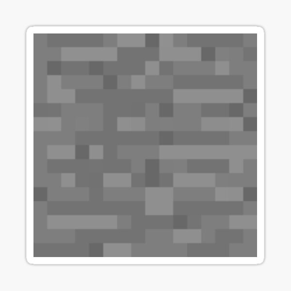 Minecraft Cobblestone Texture Sticker By Tommilani Redbubble