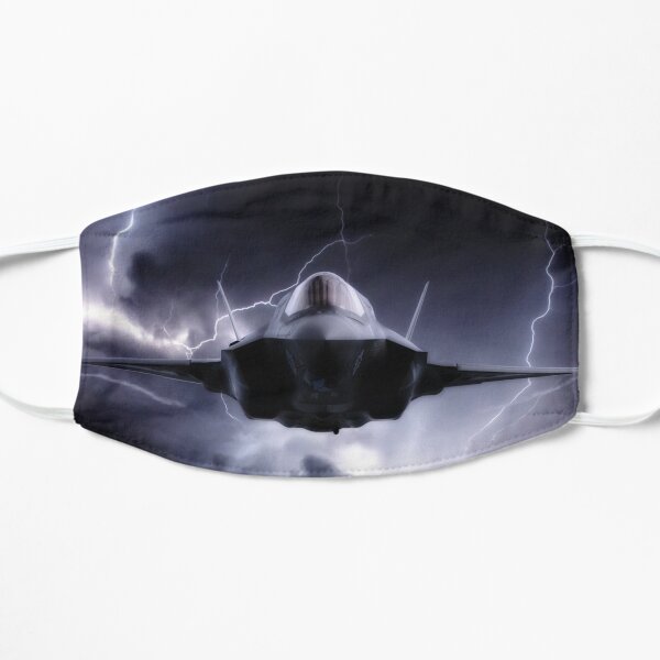 F35-Lightning II flying through lightning Mask