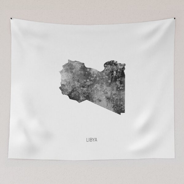 Item preview, Libya Watercolor Map designed and sold by ArtPrints.
