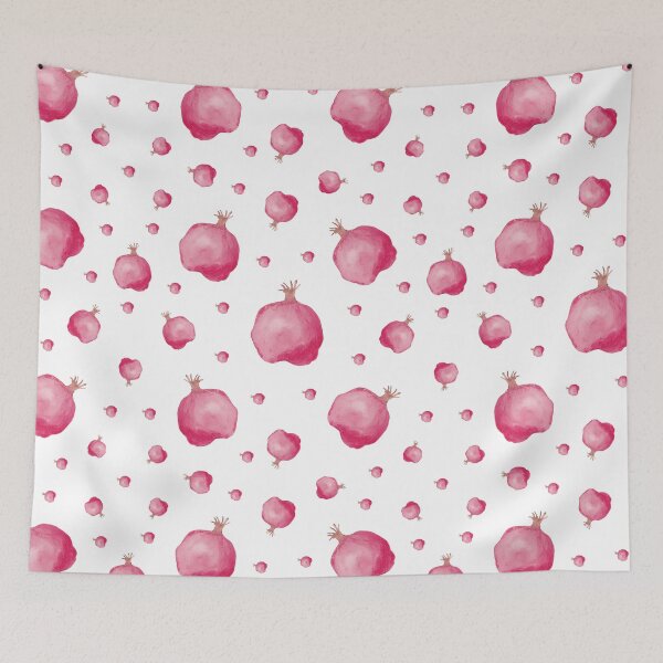 Item preview, Beautiful Red Watercolored Natural Grenades Adorable Pattern designed and sold by Skynix.