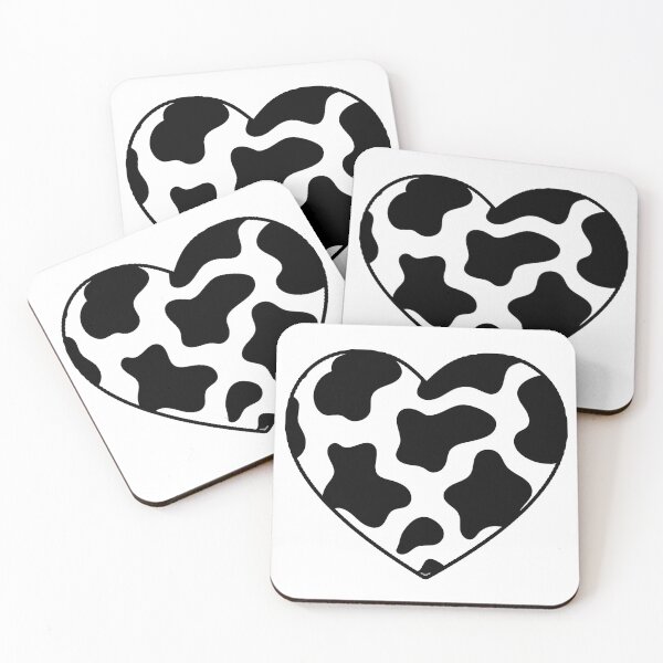 Item preview, cow print heart designed and sold by woollymonkey.