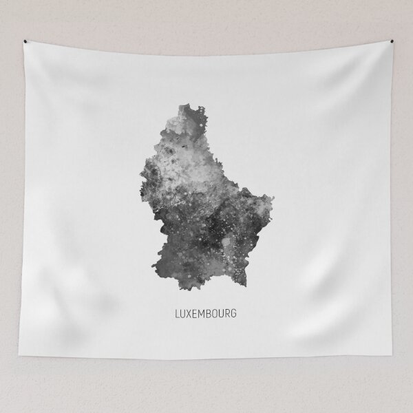 Item preview, Luxembourg Watercolor Map designed and sold by ArtPrints.