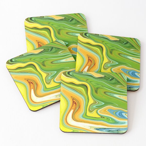 Item preview, Colorful Lemon Fresh Summer  Ink Faux Marble Texture designed and sold by MysticMarble.