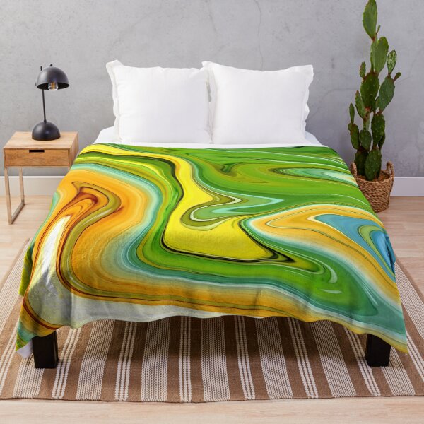 Item preview, Colorful Lemon Fresh Summer Ink Faux Marble Texture designed and sold by MysticMarble.