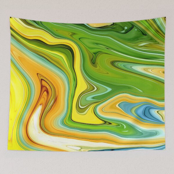 Item preview, Colorful Lemon Fresh Summer  Ink Faux Marble Texture designed and sold by MysticMarble.