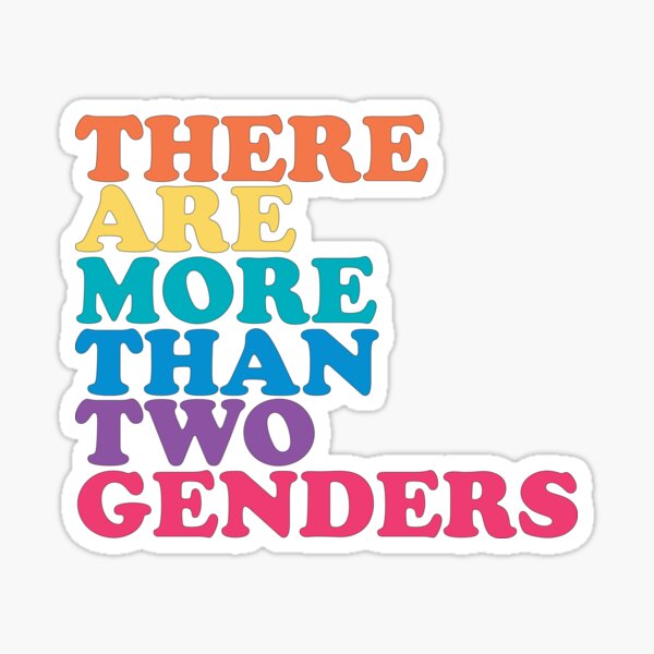 There Are More Than 2 Genders Sticker