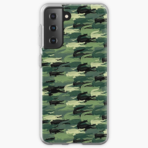 cocodrilo verde loco Funda blanda para Samsung Galaxy