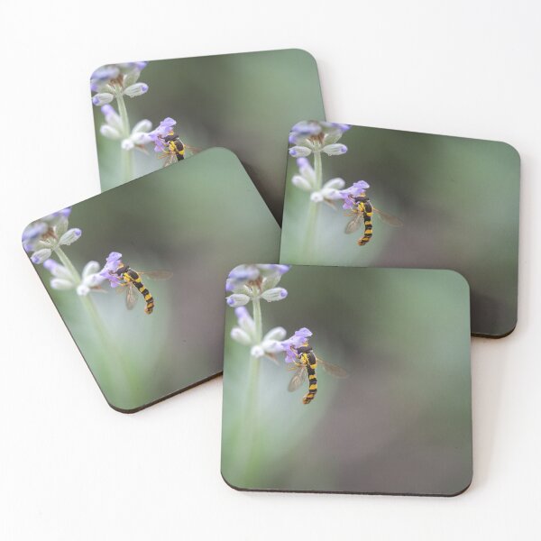 Item preview, Hoverfly collects pollen from a lilac flower designed and sold by MikeCaffrey.