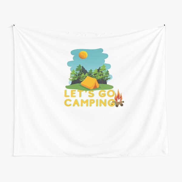 Go Camping Tapestries Redbubble - how to get umbrella roblox camping