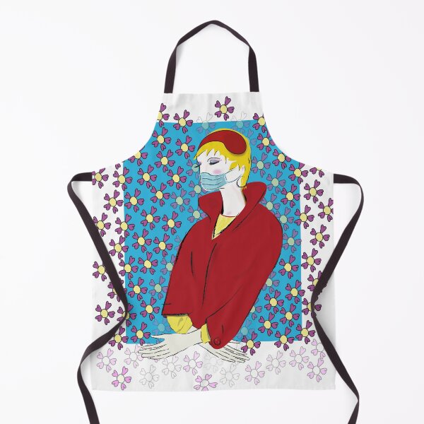 Item preview, Woman in red with mask designed and sold by Emi Yañez.
