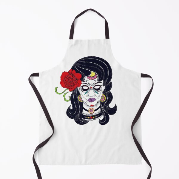 Item preview, Sugar Skull brunette day of the dead  designed and sold by headpossum.