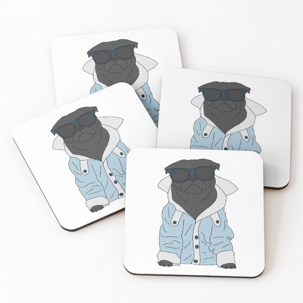 Item preview, Black Cool Pug designed and sold by Pugs & Co.