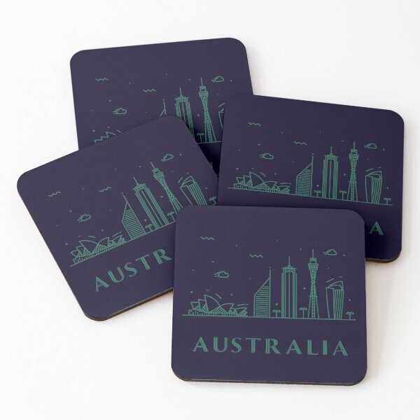 Artikelvorschau, Australien Skyline entworfen und verkauft von madtoyman.