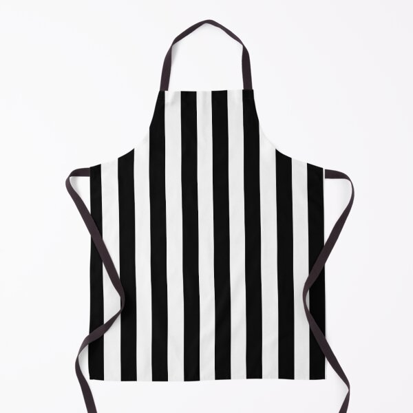 Black & White Striped Dress Apron