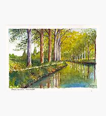 Canal du Midi at Toulouse France Photographic Print