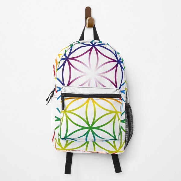 Item preview, The flower of life sacred geometry in rainbow colors designed and sold by headpossum.