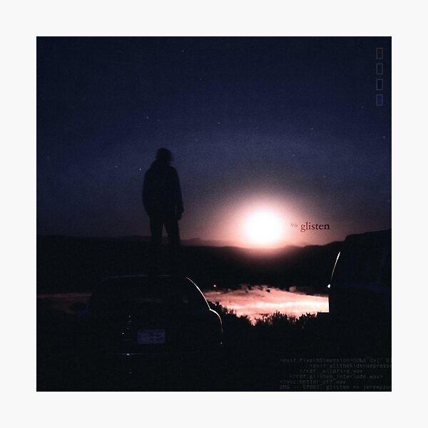 jeremy zucker 4 glisten rujackks Photographic Print
