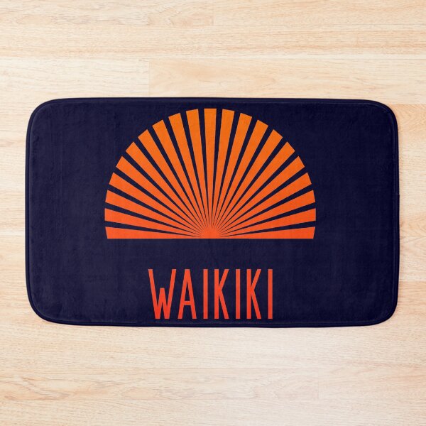 Item preview, Waikiki Honolulu, Hawaii Sunset Orange designed and sold by madtoyman.