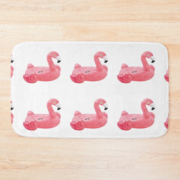 Item preview, Inflatable Pink Flamingo Summer Fun  designed and sold by MollyJaneArt.
