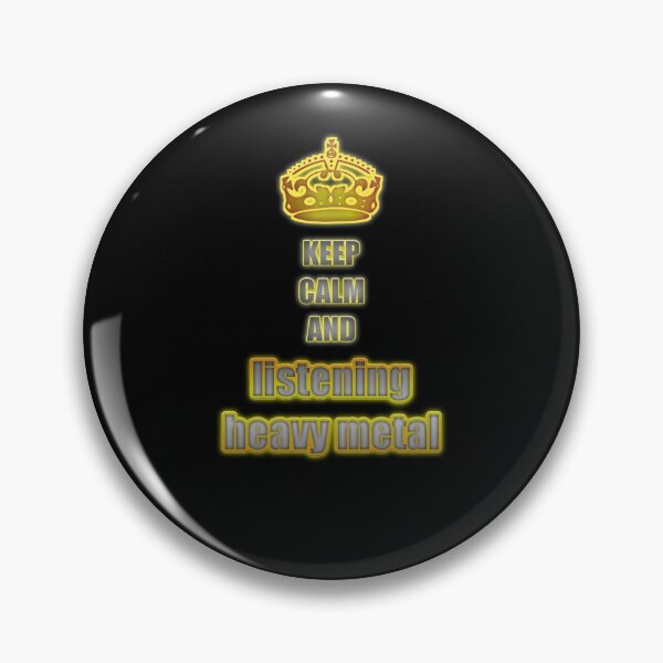Item preview, Keep calm and listening heavy metal designed and sold by NandoArtDesign.