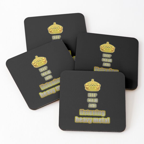 Item preview, Keep calm and listening heavy metal designed and sold by NandoArtDesign.