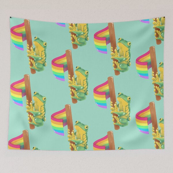 Item preview, Frog Says Gay Rights! designed and sold by Lamasia Creations.