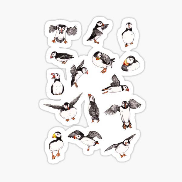 Item preview, Puffin Party designed and sold by ccorinnef.